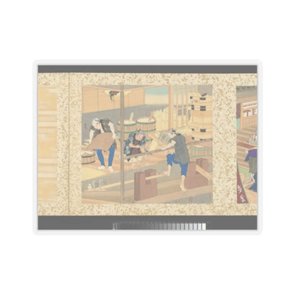 Toyohara Kunichika - Artisans, Beauties, and Annual Events - 1874 v30 - STICKER Vinyl Kiss-Cut Decal
