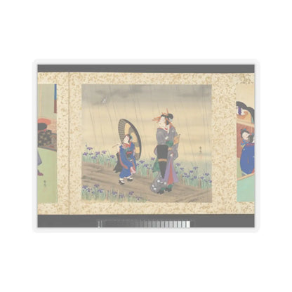 Toyohara Kunichika - Artisans, Beauties, and Annual Events - 1874 v4 - STICKER Vinyl Kiss-Cut Decal