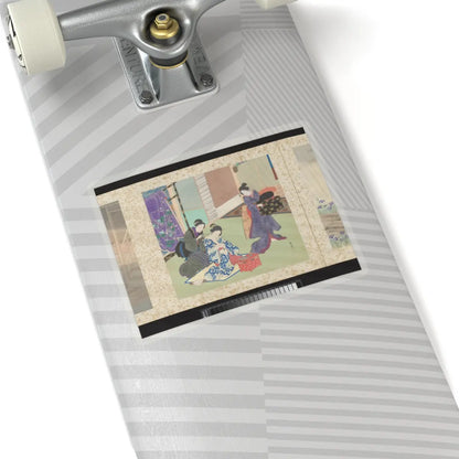 Toyohara Kunichika - Artisans, Beauties, and Annual Events - 1874 v5 - STICKER Vinyl Kiss-Cut Decal
