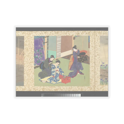 Toyohara Kunichika - Artisans, Beauties, and Annual Events - 1874 v5 - STICKER Vinyl Kiss-Cut Decal