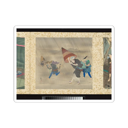 Toyohara Kunichika - Artisans, Beauties, and Annual Events - 1874 v8 - STICKER Vinyl Kiss-Cut Decal
