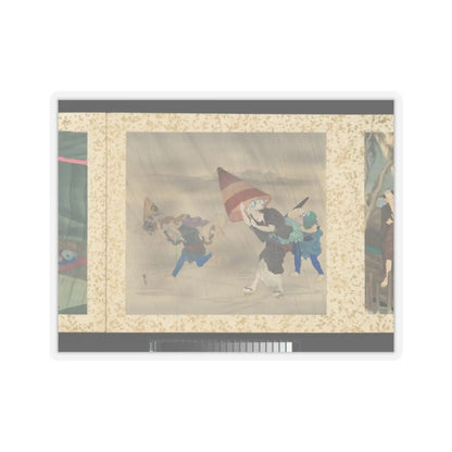 Toyohara Kunichika - Artisans, Beauties, and Annual Events - 1874 v8 - STICKER Vinyl Kiss-Cut Decal