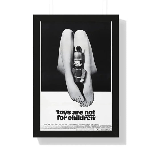 TOYS ARE NOT FOR CHILDREN 1972 - Framed Movie Poster 16″ x 24″ Black - The Sticker Space