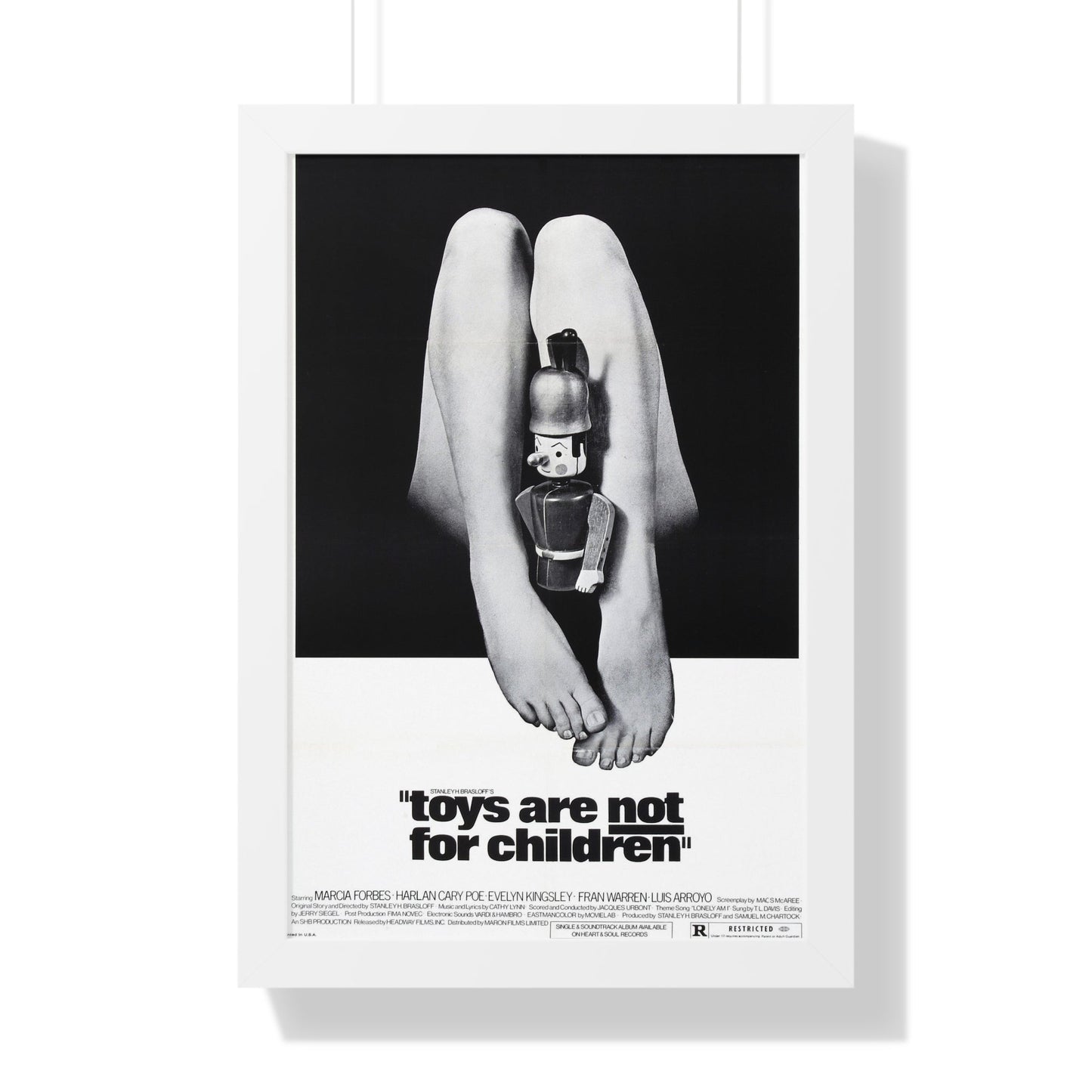 TOYS ARE NOT FOR CHILDREN 1972 - Framed Movie Poster-16″ x 24″-The Sticker Space