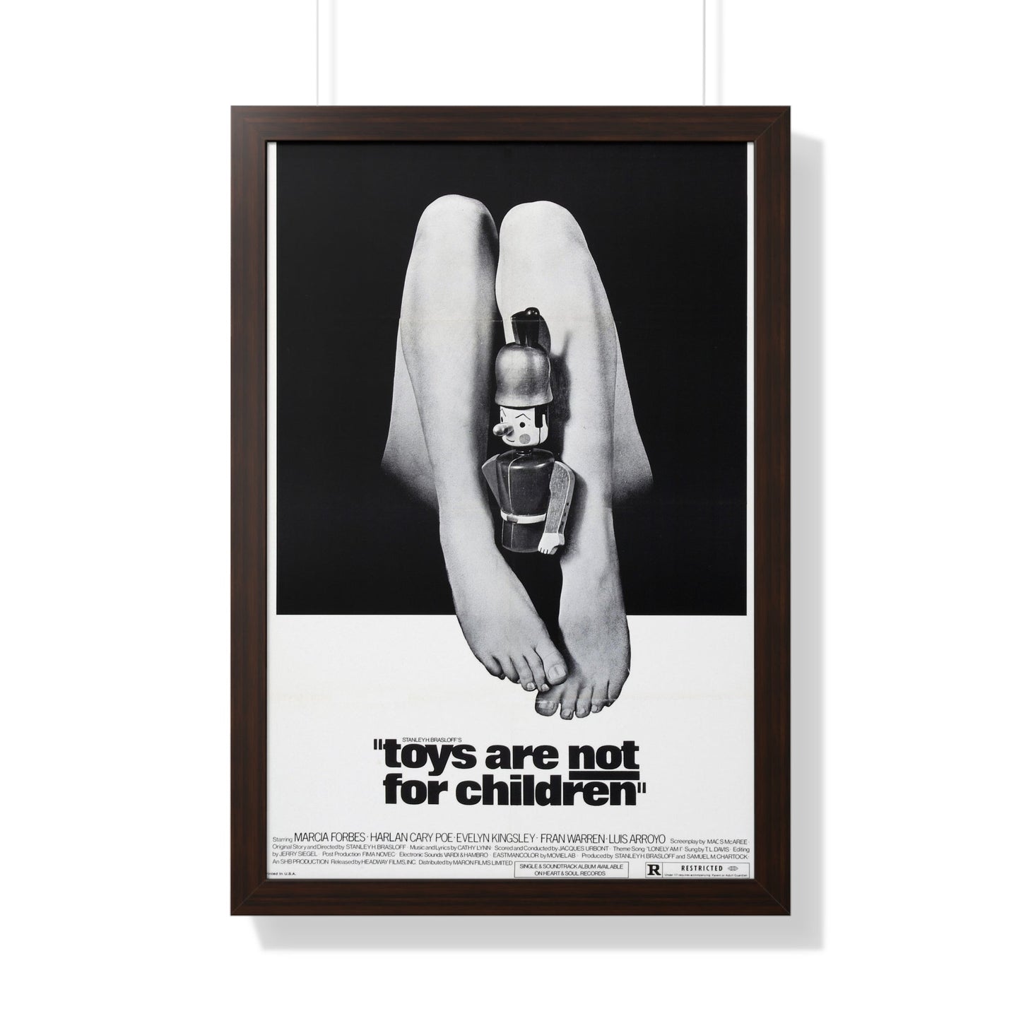 TOYS ARE NOT FOR CHILDREN 1972 - Framed Movie Poster-20" x 30"-The Sticker Space