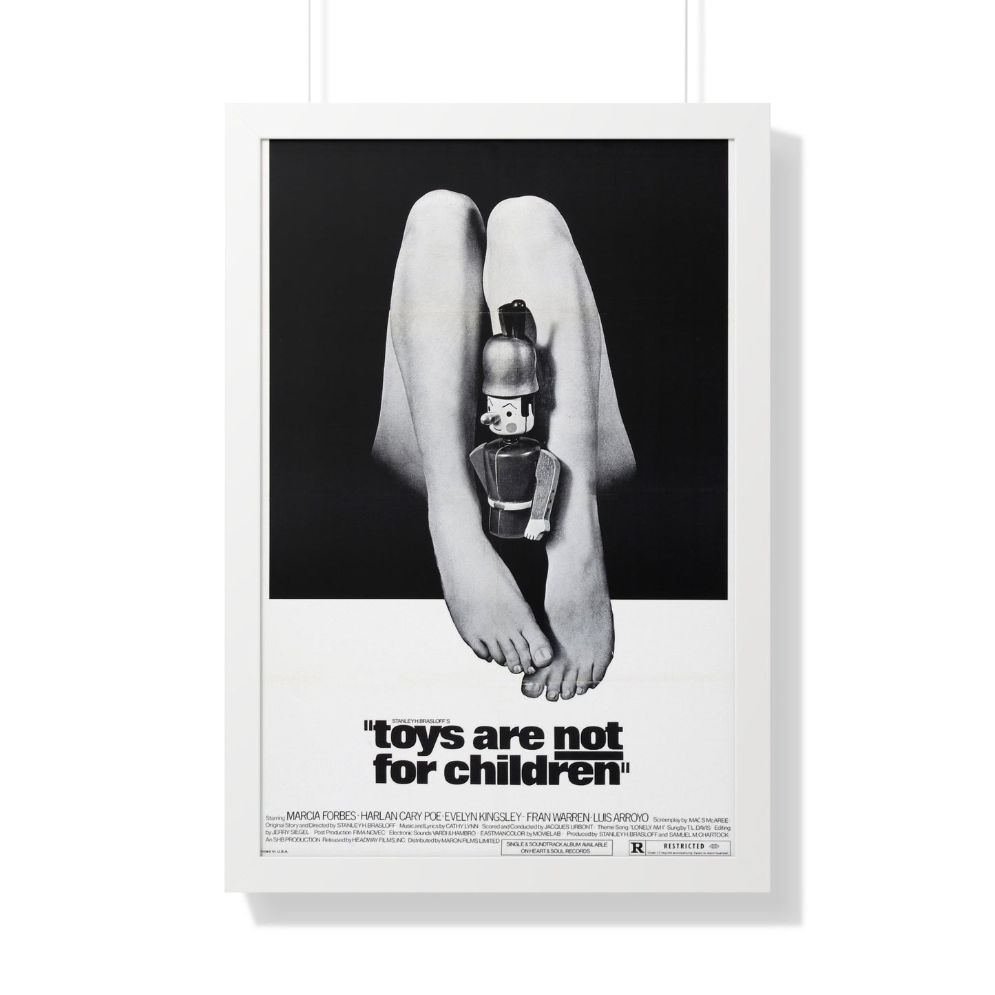 TOYS ARE NOT FOR CHILDREN 1972 - Framed Movie Poster-20" x 30"-The Sticker Space