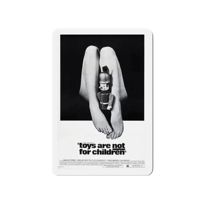 TOYS ARE NOT FOR CHILDREN 1972 Movie Poster - Refrigerator Magnet 4 Inch Die-Cut - The Sticker Space
