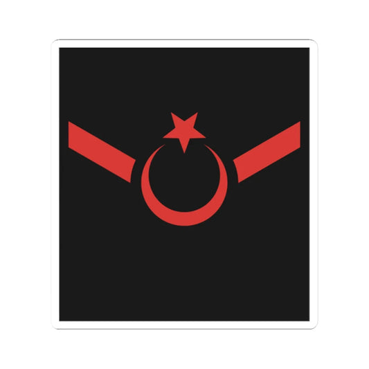 TR Armed Forces OR4b (Turkey) (Military Rank) STICKER Vinyl Kiss-Cut Decal 2 Inch White - The Sticker Space