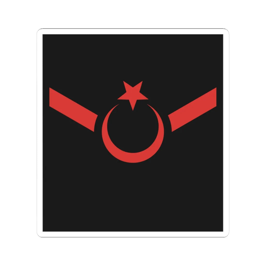 TR Armed Forces OR4b (Turkey) (Military Rank) STICKER Vinyl Kiss-Cut Decal 3 Inch White - The Sticker Space