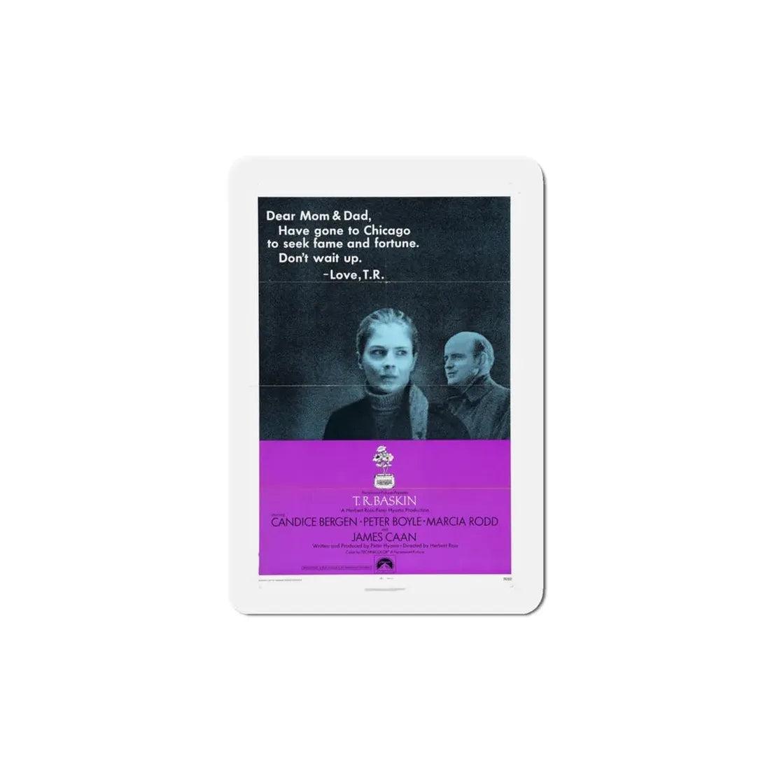 TR Baskin 1971 Movie Poster Refrigerator Magnet 5 Inch - The Sticker Space