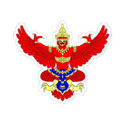 Tra Krut (Thailand) (Coat of Arms) STICKER Vinyl Kiss-Cut Decal 6 Inch White - The Sticker Space