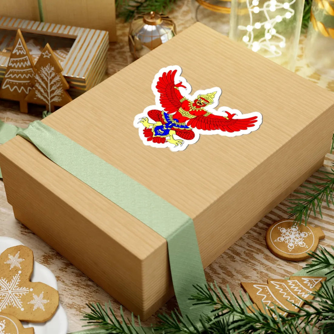 Tra Krut (Thailand) (Coat of Arms) STICKER Vinyl Kiss-Cut Decal - The Sticker Space