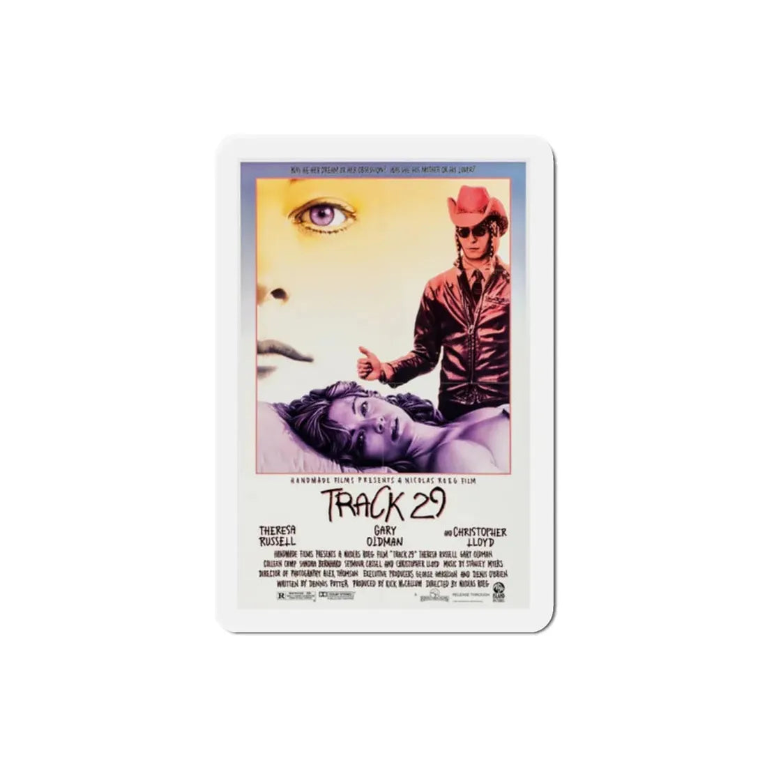 Track 29 1988 Movie Poster Refrigerator Magnet 2 Inch - The Sticker Space