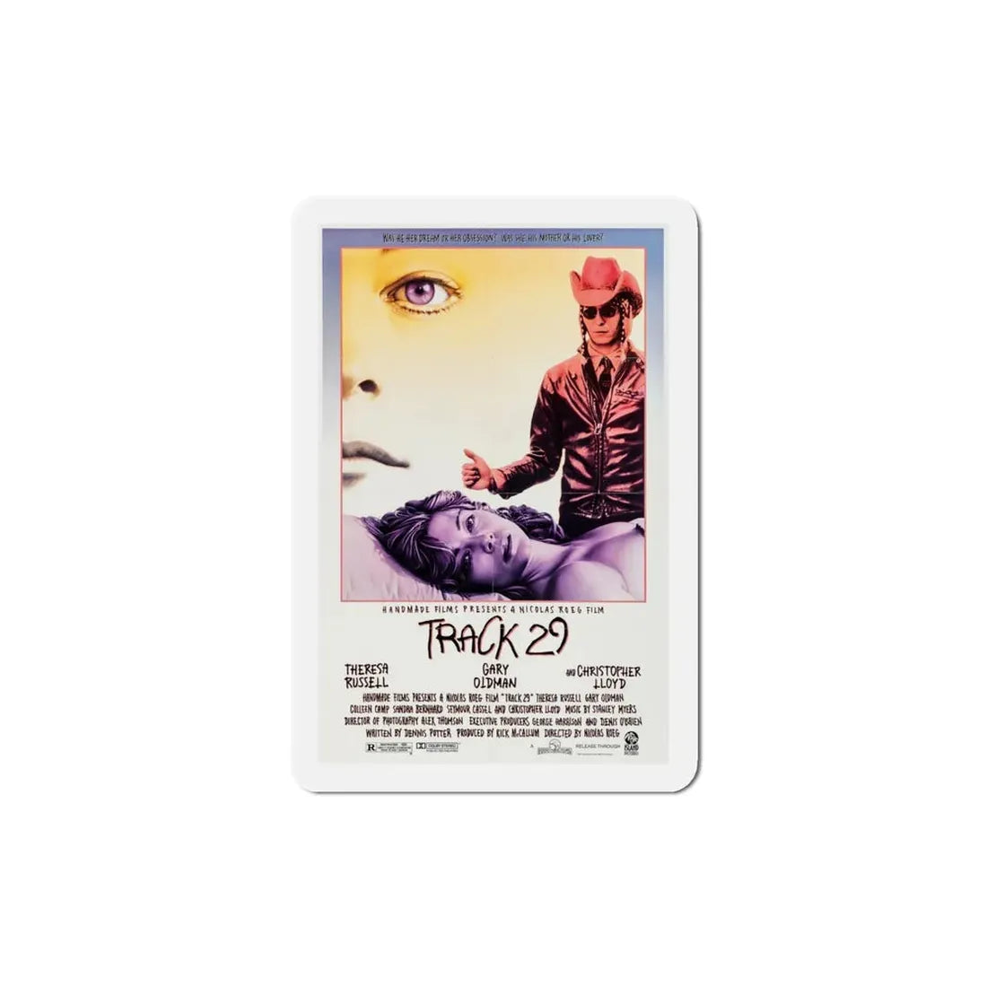Track 29 1988 Movie Poster Refrigerator Magnet 4 Inch - The Sticker Space