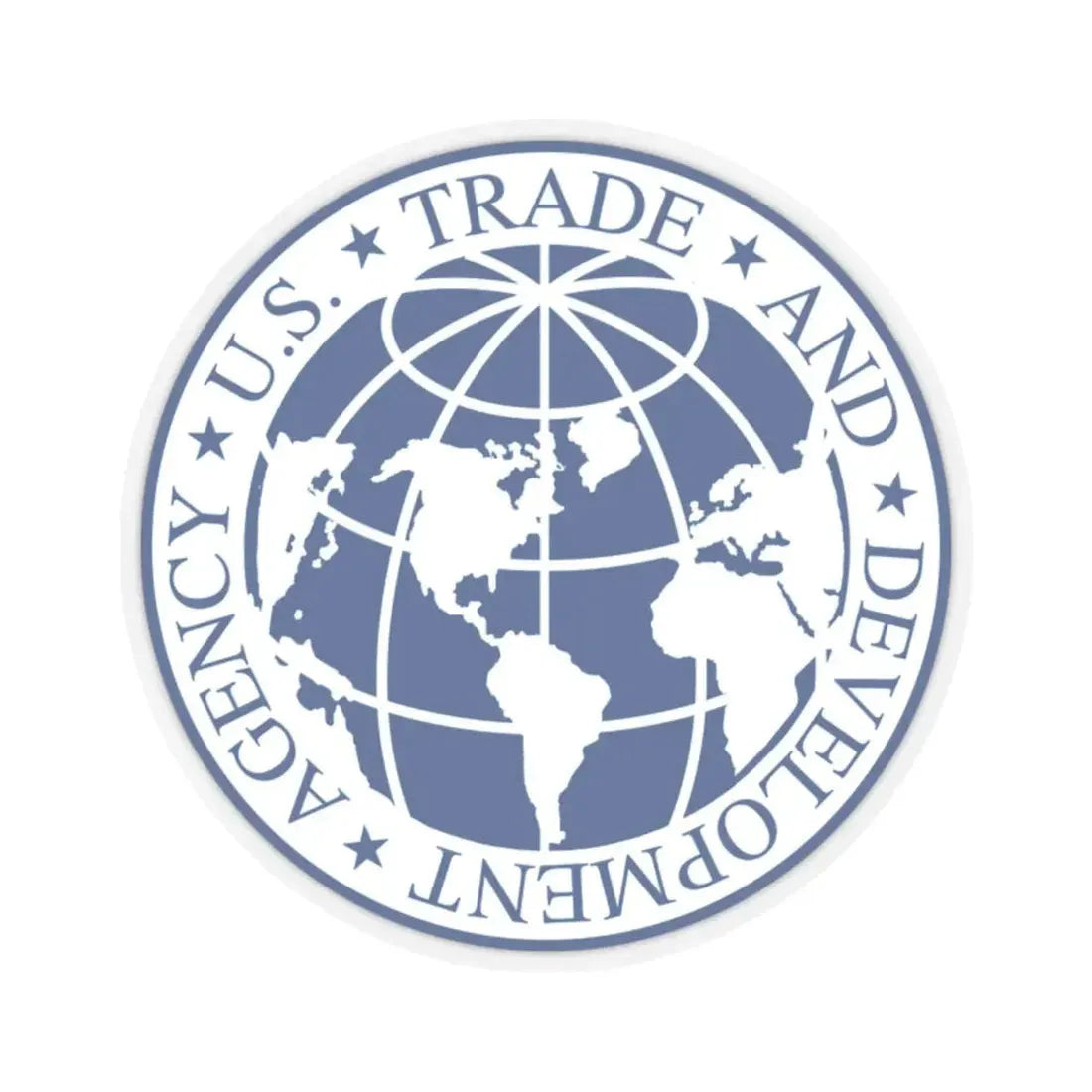 Trade and Development Agency - STICKER Vinyl Kiss-Cut Decal 2 Inch Transparent - The Sticker Space