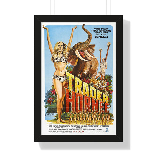 TRADER HORNEE 1970 - Framed Movie Poster-16″ x 24″-The Sticker Space