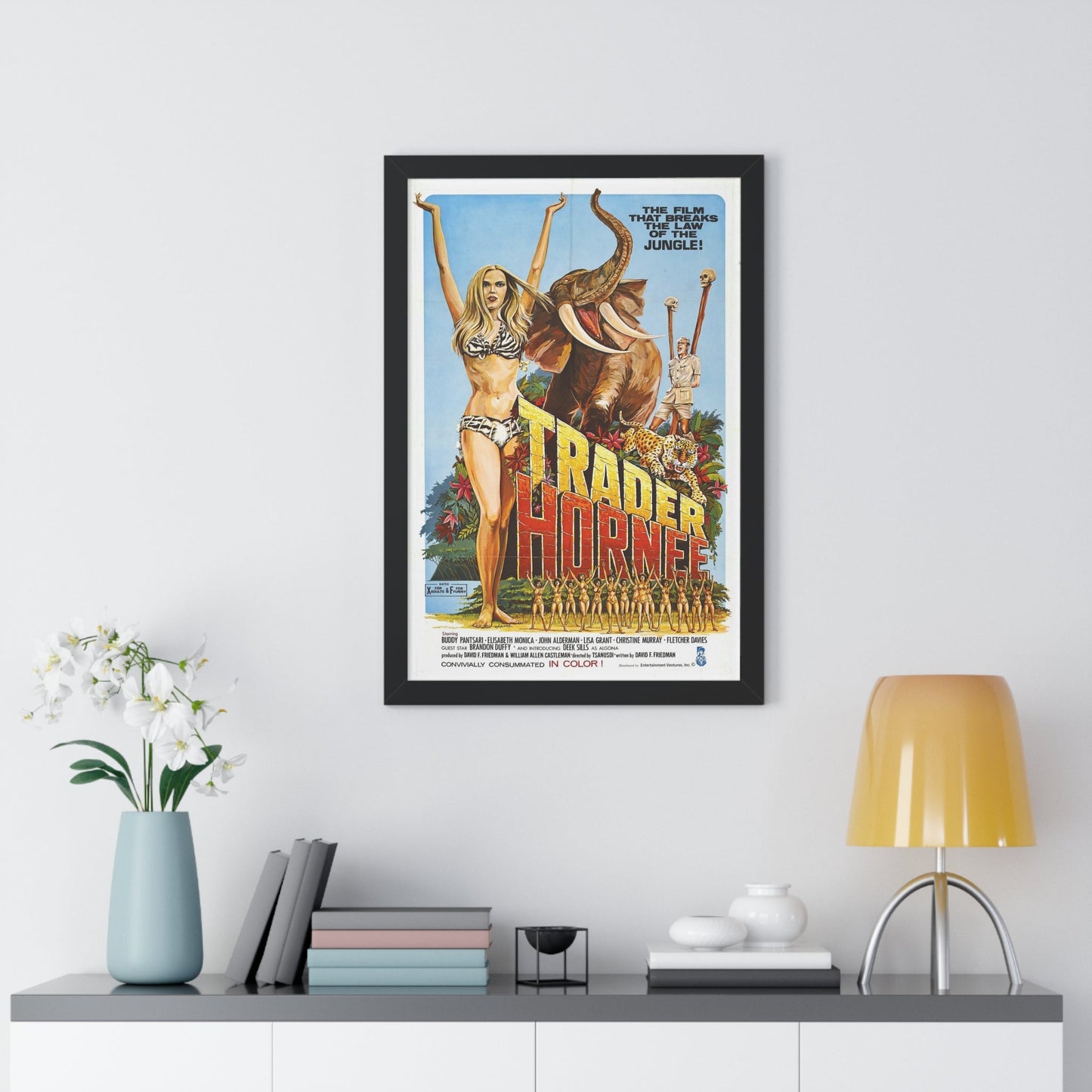 TRADER HORNEE 1970 - Framed Movie Poster-The Sticker Space