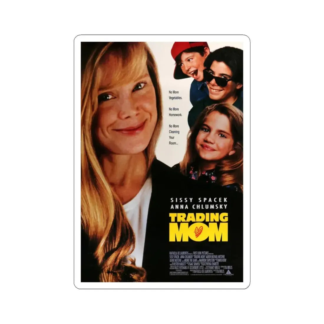 Trading Mom 1994 Movie Poster - STICKER Vinyl Kiss-Cut Decal 6 Inch White - The Sticker Space