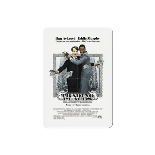 Trading Places 1983 Movie Poster Refrigerator Magnet 2 Inch - The Sticker Space