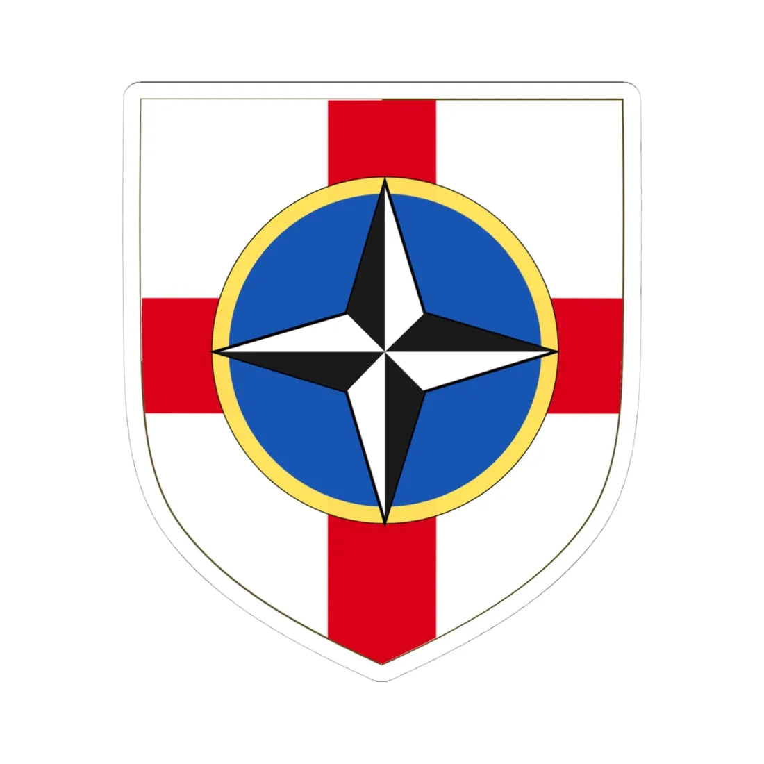 Traditional Anglican Church (United Kingdom) (Coat of Arms) STICKER Vinyl Kiss-Cut Decal 4 Inch White - The Sticker Space