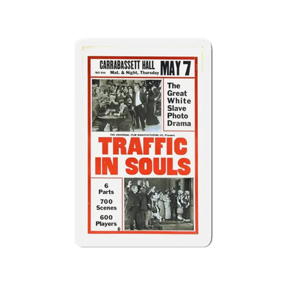 TRAFFIC IN SOULS 1913 Movie Poster - Refrigerator Magnet 3 Inch Die-Cut - The Sticker Space