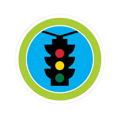 Traffic Safety (Boy Scout Merit Badge) STICKER Vinyl Kiss-Cut Decal 3 Inch White - The Sticker Space