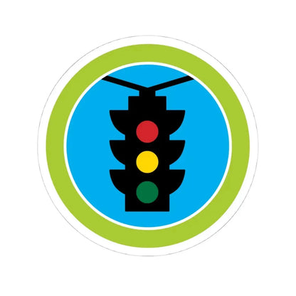 Traffic Safety (Boy Scout Merit Badge) STICKER Vinyl Kiss-Cut Decal 4 Inch White - The Sticker Space