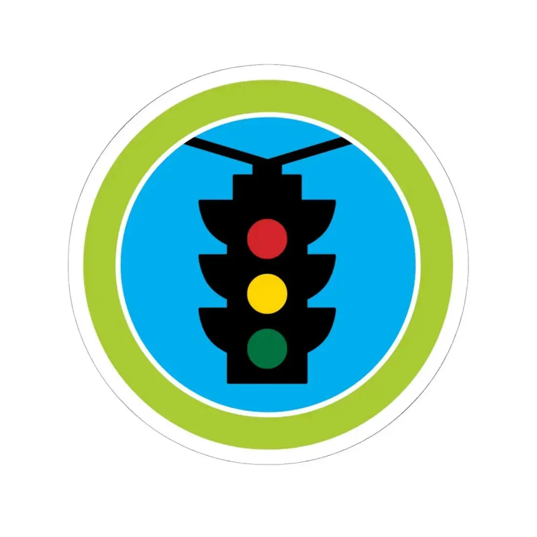 Traffic Safety (Boy Scout Merit Badge) STICKER Vinyl Kiss-Cut Decal 6 Inch White - The Sticker Space