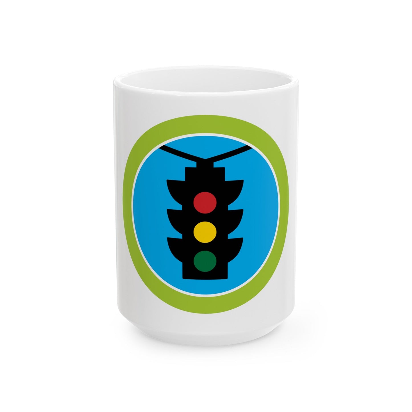 Traffic Safety (Boy Scout Merit Badge) White Coffee Mug-15oz-The Sticker Space