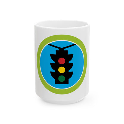 Traffic Safety (Boy Scout Merit Badge) White Coffee Mug-15oz-The Sticker Space