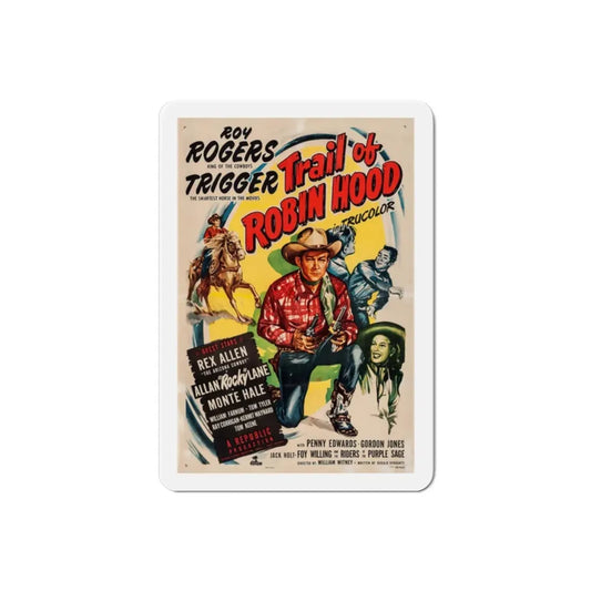 Trail of Robin Hood 1950 Movie Poster Refrigerator Magnet 2 Inch - The Sticker Space