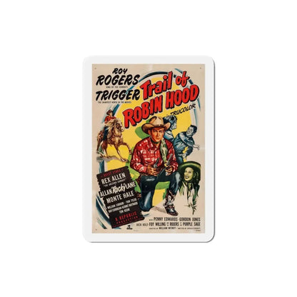 Trail of Robin Hood 1950 Movie Poster Refrigerator Magnet 3 Inch - The Sticker Space