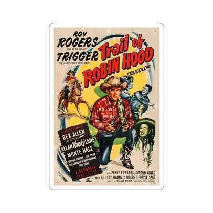 Trail of Robin Hood 1950 Movie Poster STICKER Vinyl Die-Cut Decal 6 Inch - The Sticker Space