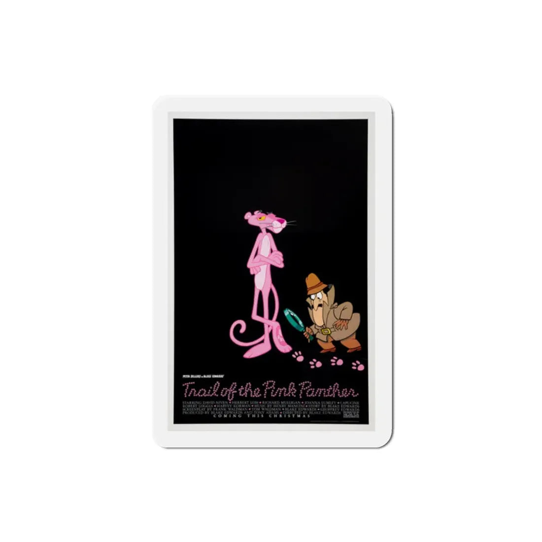 Trail of the Pink Panther 1982 Movie Poster Refrigerator Magnet 2 Inch - The Sticker Space