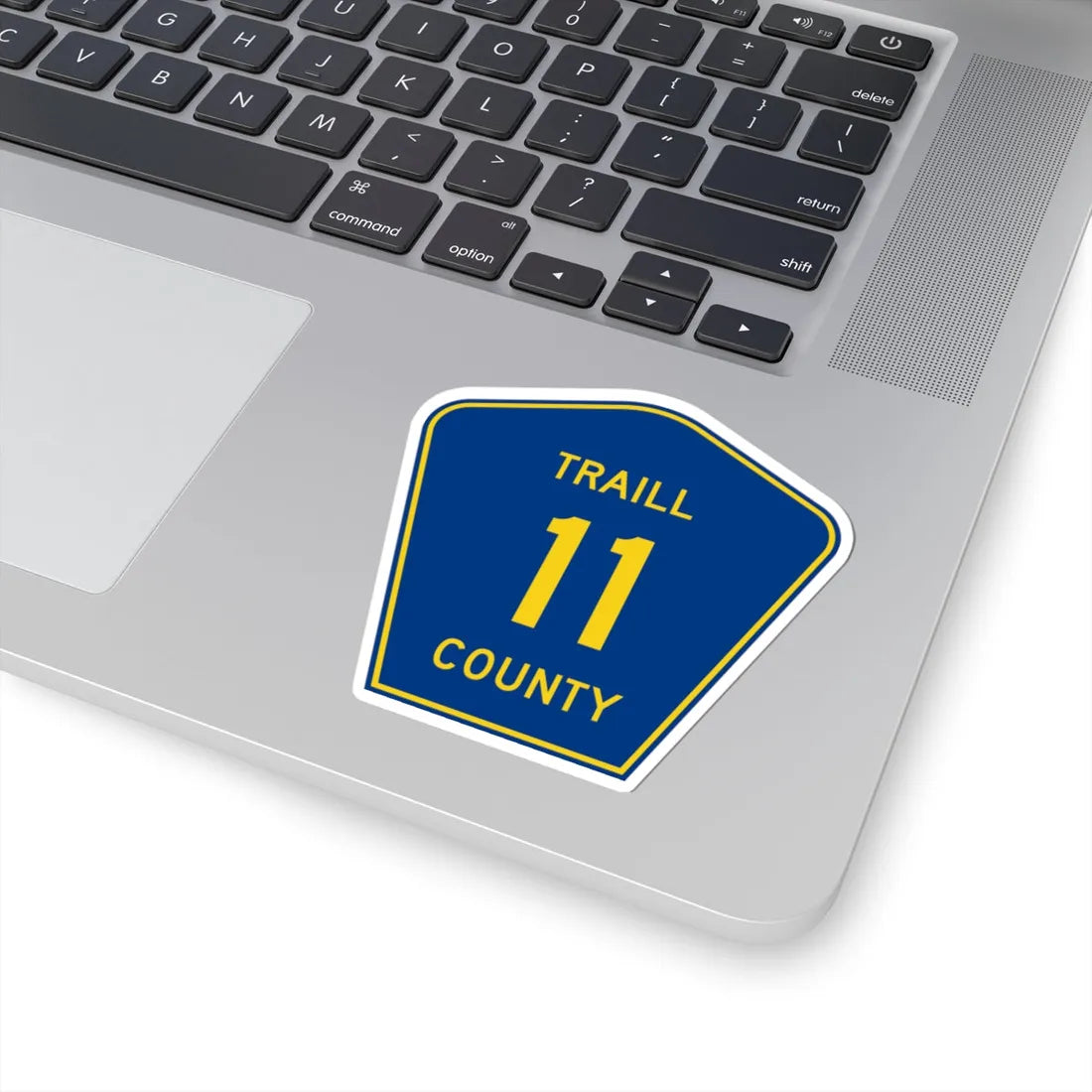 Traill County Route 11 ND (North Dakota) (Road Sign) STICKER Vinyl Kiss-Cut Decal - The Sticker Space