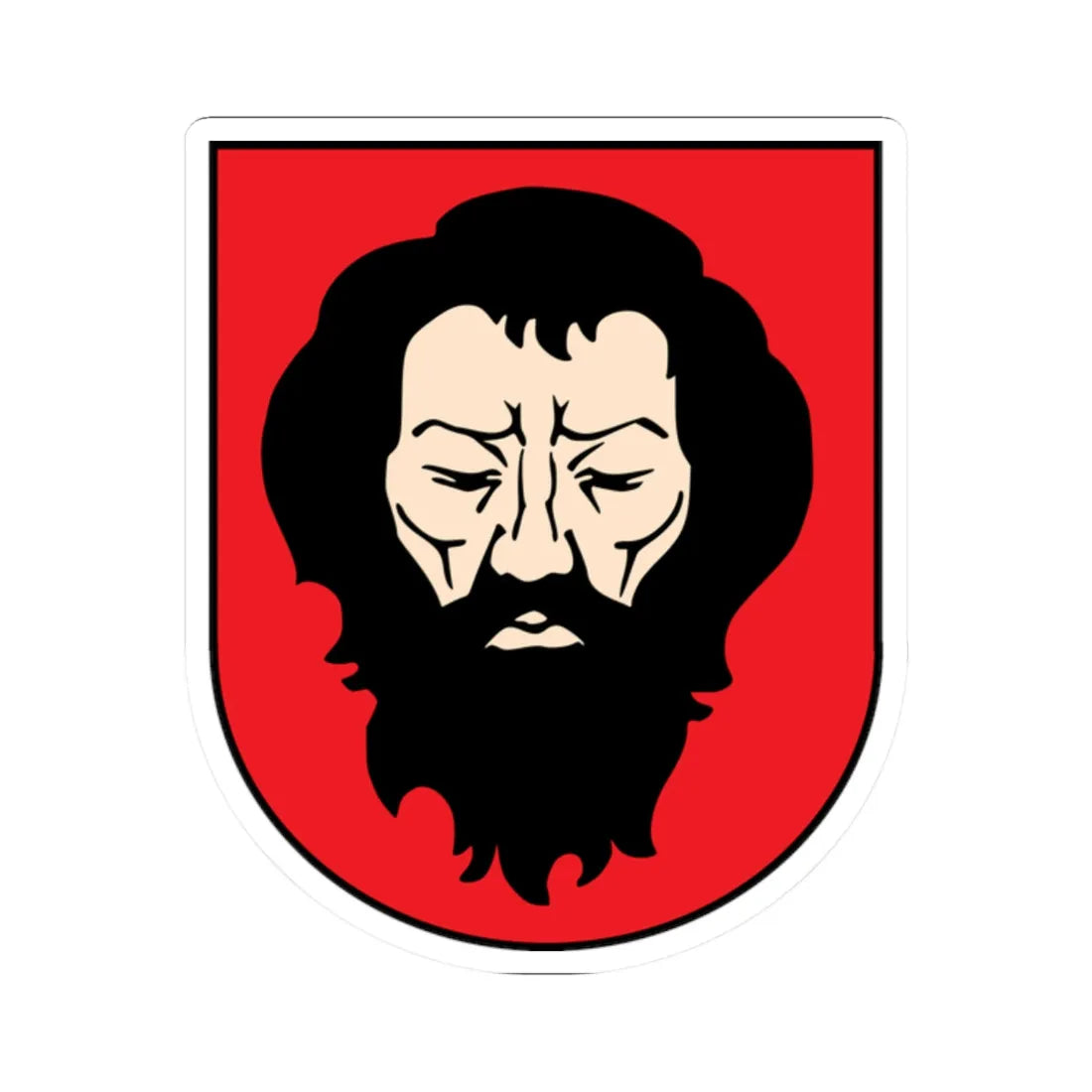 Trakai Lithuania CoA (Lithuania) (Coat of Arms) STICKER Vinyl Kiss-Cut Decal 2 Inch White - The Sticker Space