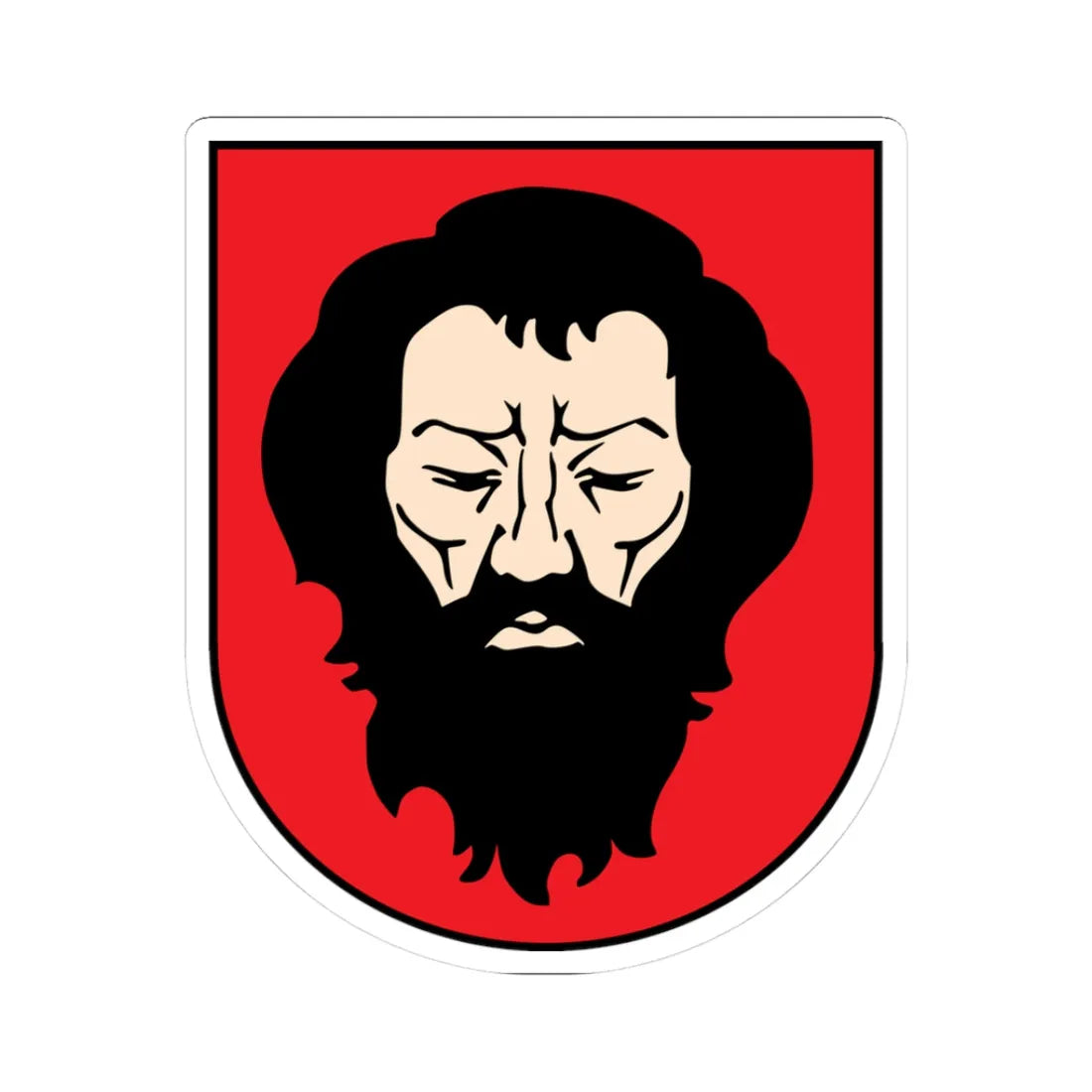 Trakai Lithuania CoA (Lithuania) (Coat of Arms) STICKER Vinyl Kiss-Cut Decal 3 Inch White - The Sticker Space