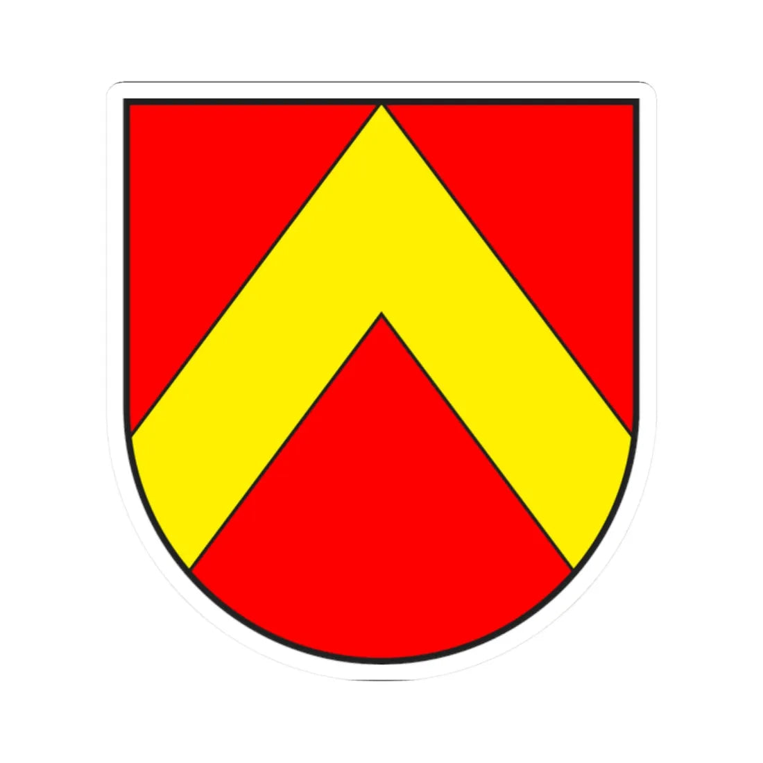 Trans wappen (Switzerland) (Coat of Arms) STICKER Vinyl Kiss-Cut Decal 2 Inch White - The Sticker Space