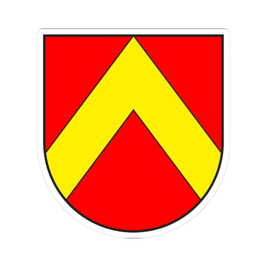 Trans wappen (Switzerland) (Coat of Arms) STICKER Vinyl Kiss-Cut Decal 3 Inch White - The Sticker Space