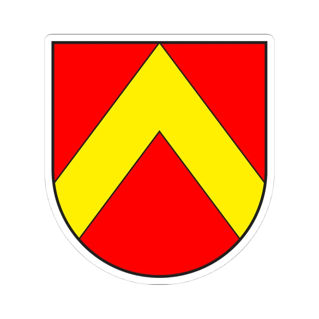 Trans wappen (Switzerland) (Coat of Arms) STICKER Vinyl Kiss-Cut Decal 4 Inch White - The Sticker Space