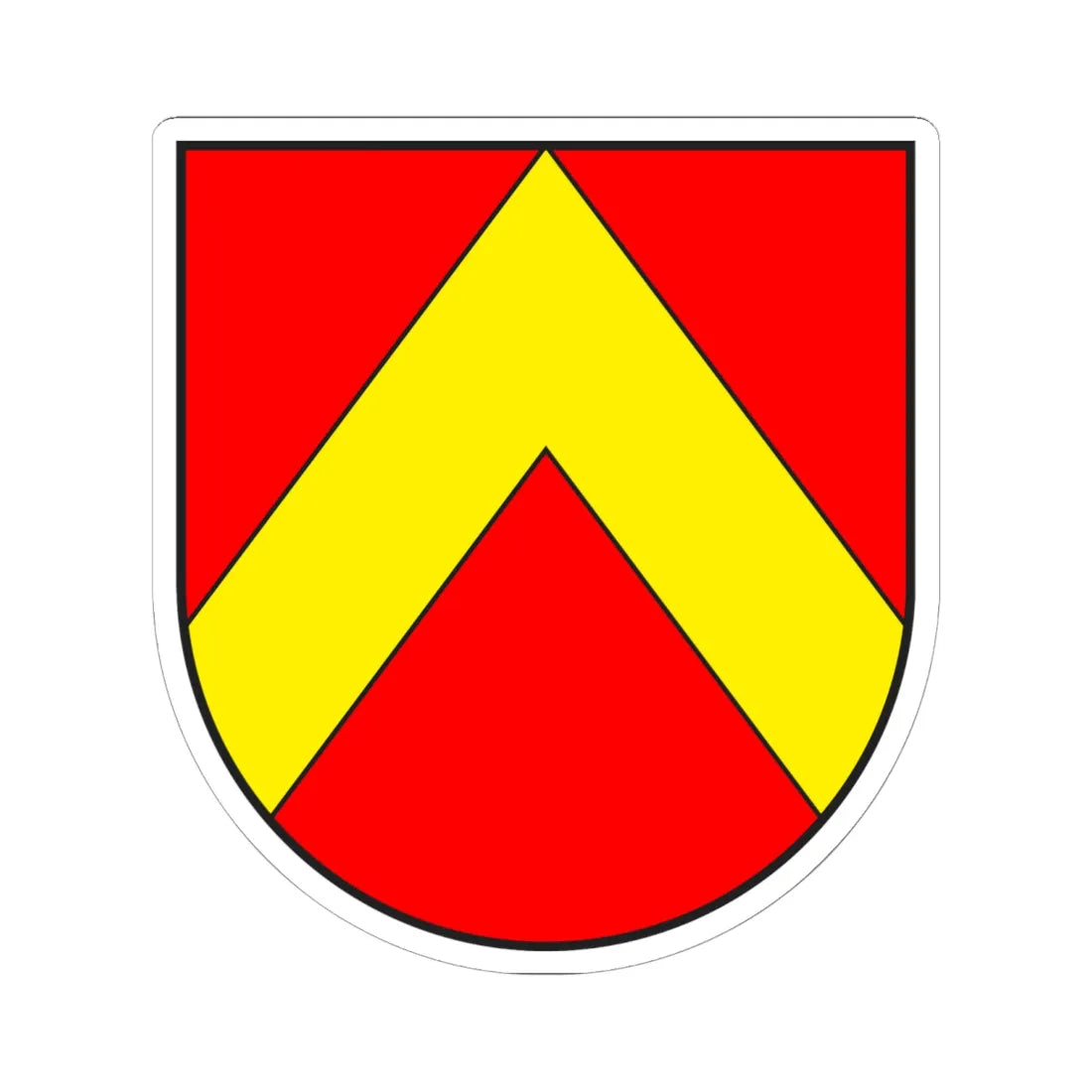 Trans wappen (Switzerland) (Coat of Arms) STICKER Vinyl Kiss-Cut Decal 6 Inch White - The Sticker Space