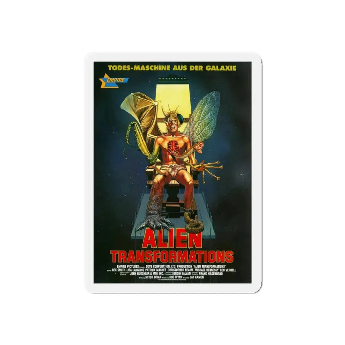 TRANSFORMATIONS 1988 Movie Poster - Refrigerator Magnet 6 Inch Die-Cut - The Sticker Space