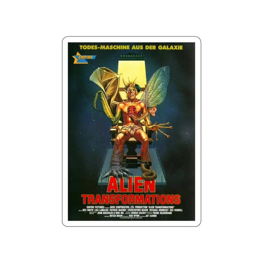 TRANSFORMATIONS 1988 Movie Poster STICKER Vinyl Die-Cut Decal 6 Inch - The Sticker Space