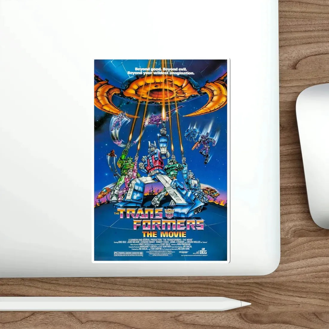 Transformers The Movie 1986 Movie Poster STICKER Vinyl Die-Cut Decal - The Sticker Space