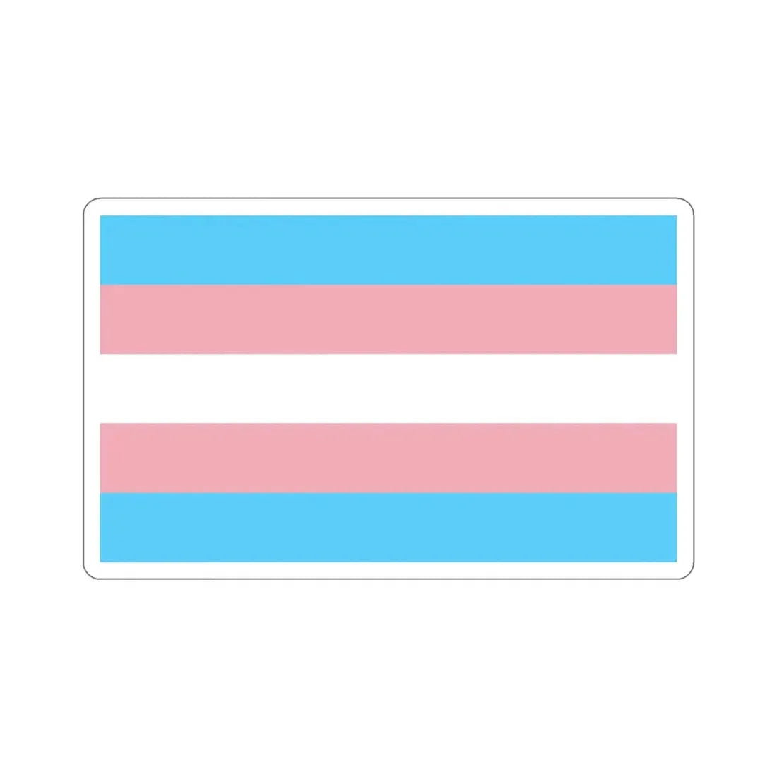 Transgender Pride Flag STICKER Vinyl Die-Cut Decal 4 Inch - The Sticker Space