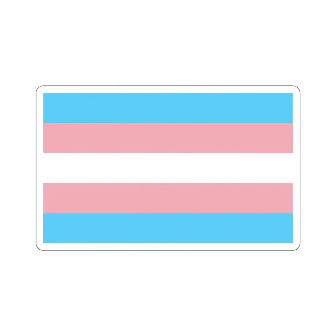 Transgender Pride Flag STICKER Vinyl Die-Cut Decal 4 Inch - The Sticker Space
