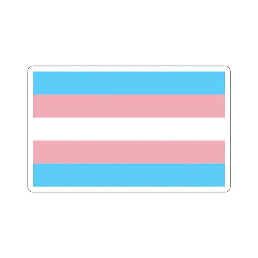 Transgender Pride Flag STICKER Vinyl Die-Cut Decal 6 Inch - The Sticker Space