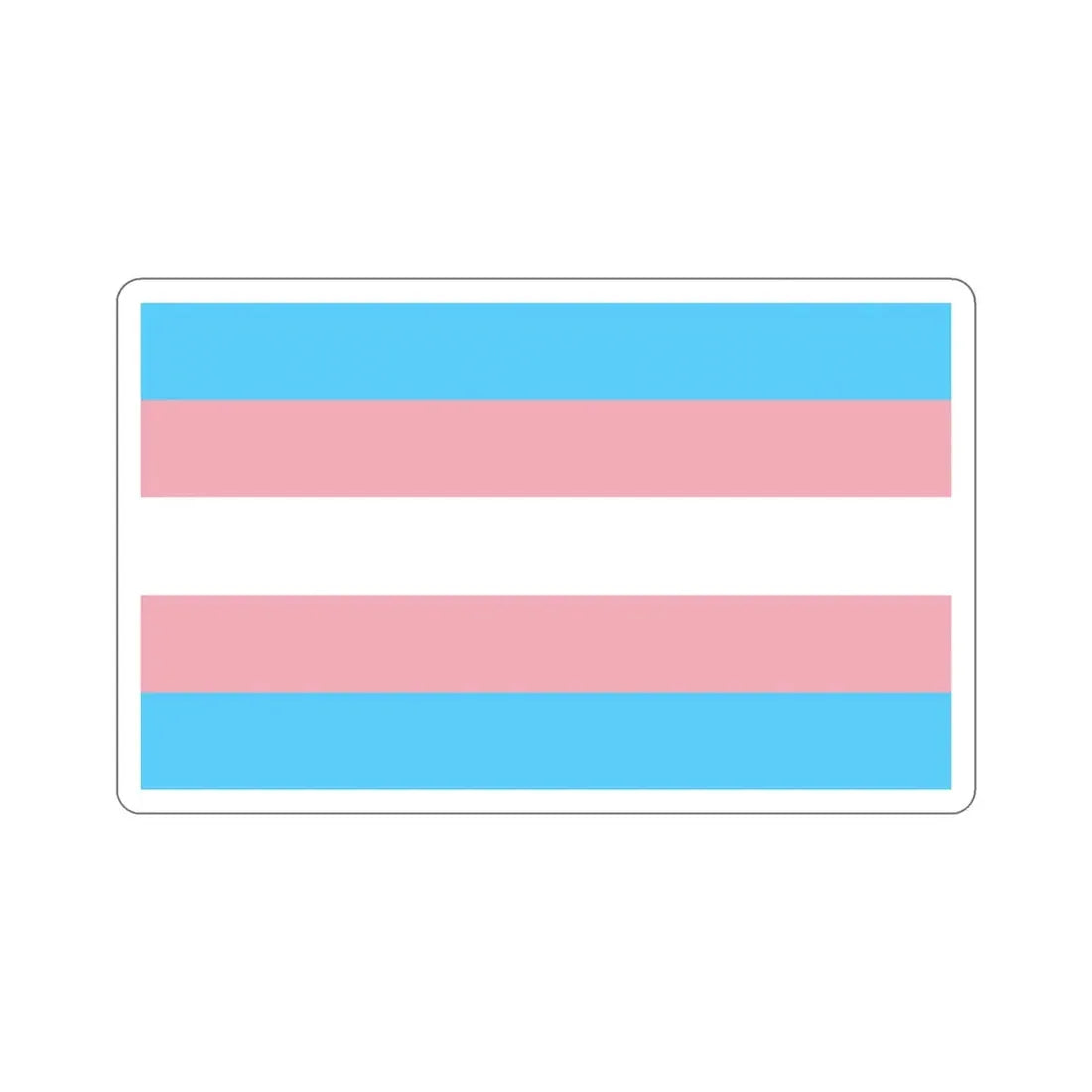 Transgender Pride Flag STICKER Vinyl Die-Cut Decal 6 Inch - The Sticker Space
