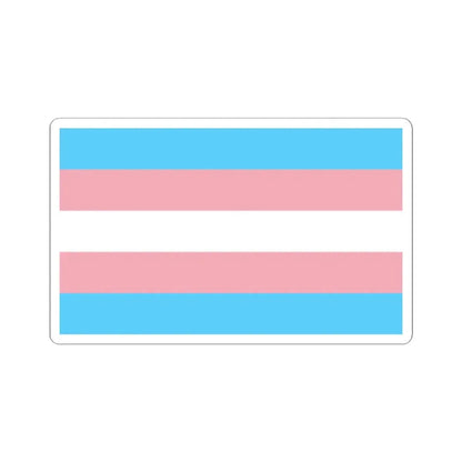 Transgender Pride Flag - STICKER Vinyl Kiss-Cut Decal 2 Inch White - The Sticker Space