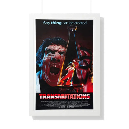 TRANSMUTATIONS (UNDERWORLD) 1985 - Framed Movie Poster 20" x 30" White - The Sticker Space